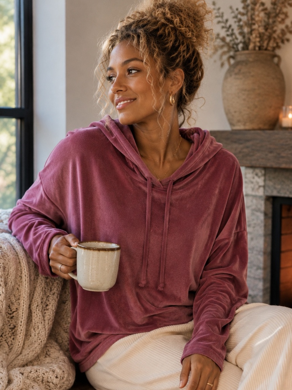 Z by Zella Deep Mauve Hoodie